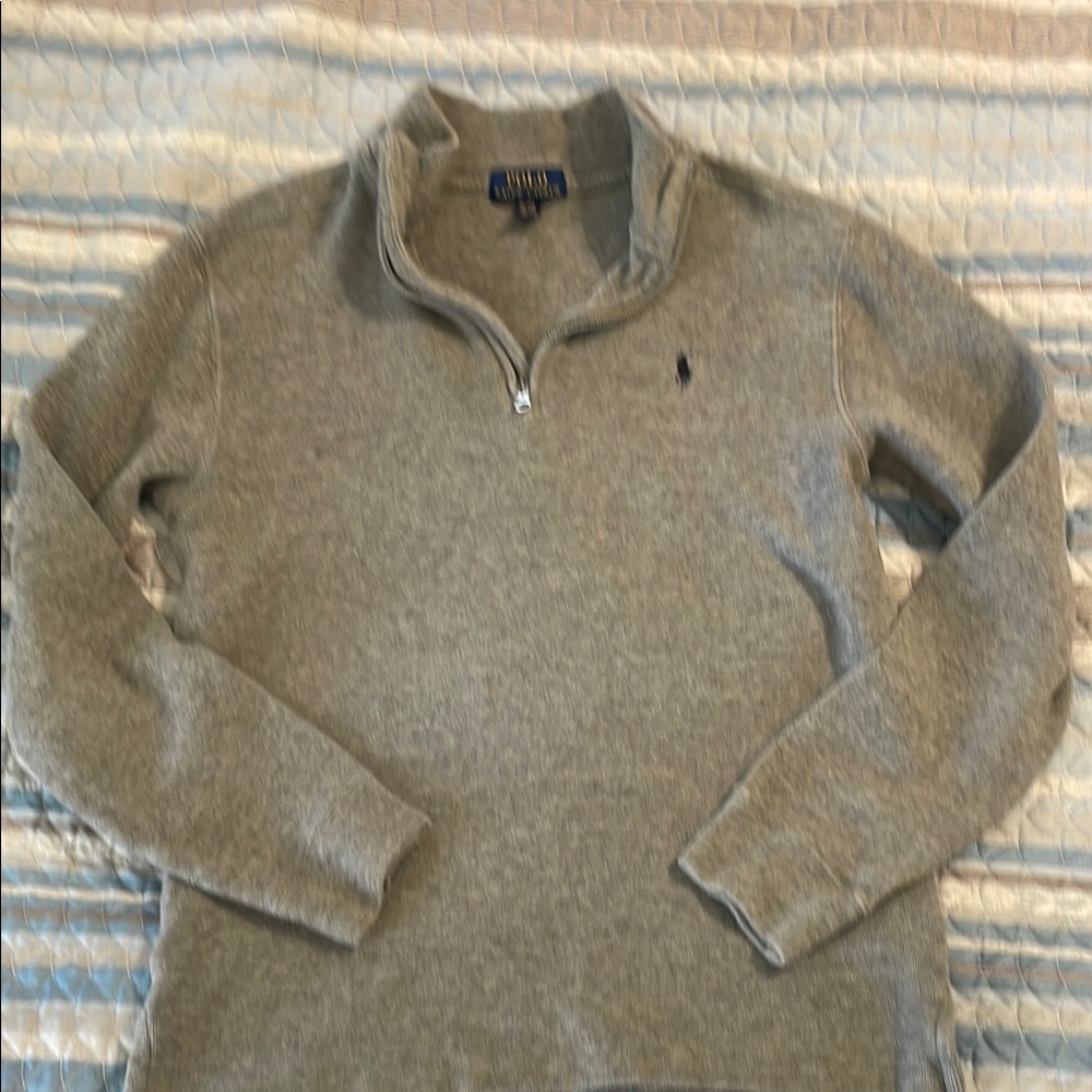 Polo by Ralph Lauren Gray Zip Up Sweater
